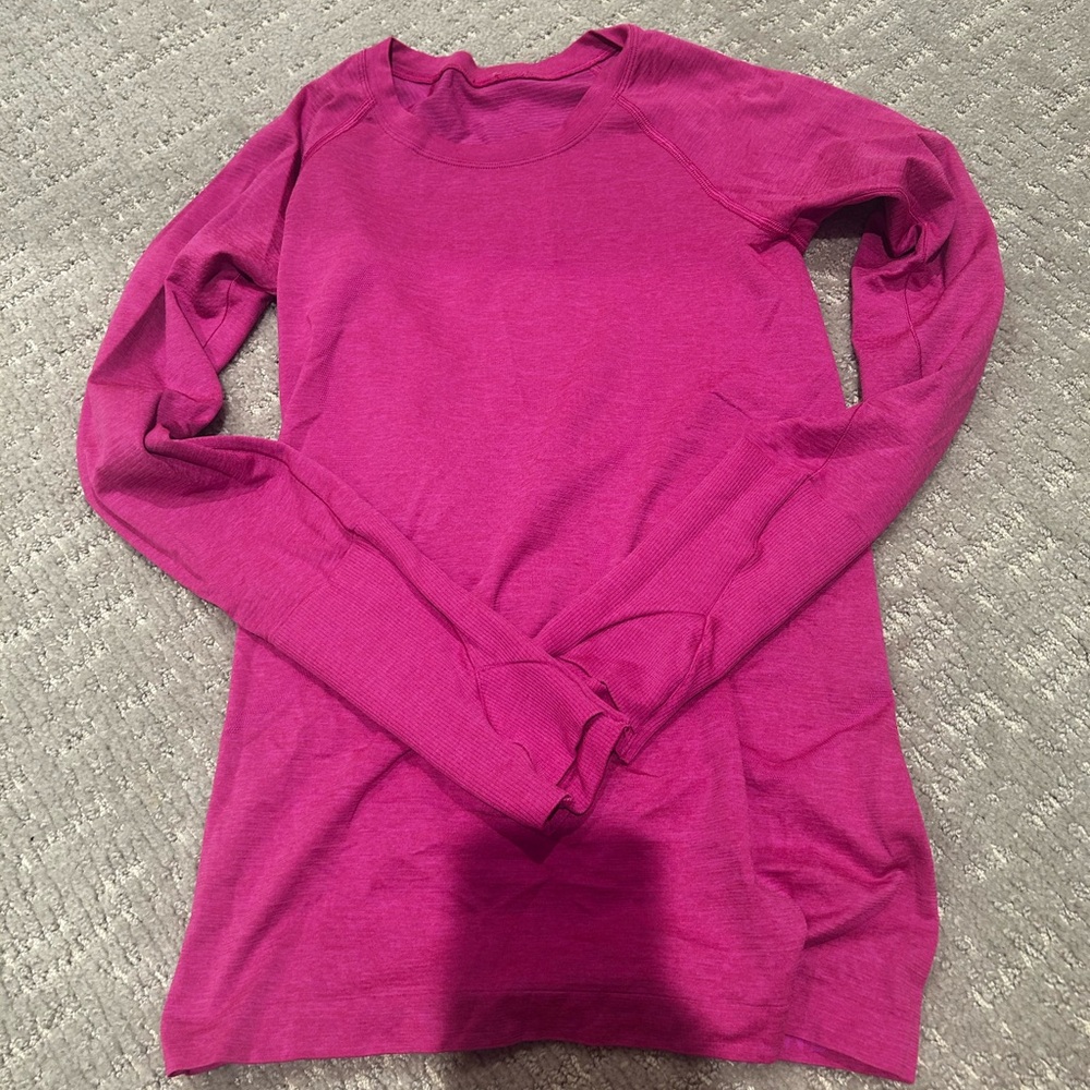 Pink Lululemon Long Sleeve
